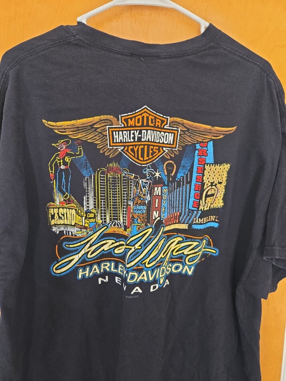 HARLEY DAVIDSON Las Vegas NV Strip T-shirt XL Stratman 2014 USA Downtown